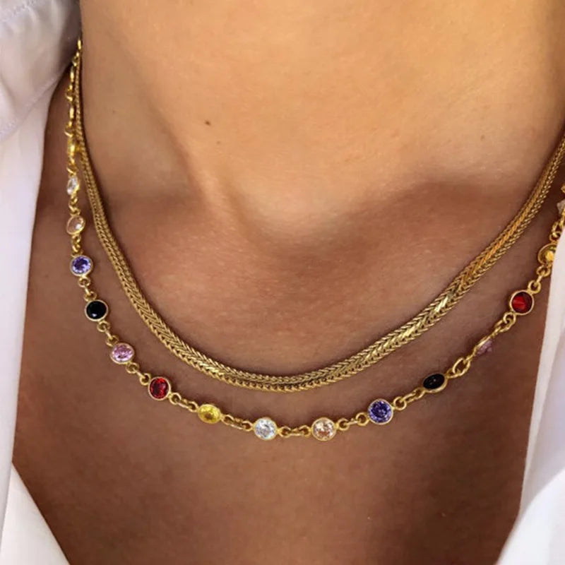 Betoverende Boho Multicolor Ketting voor Stijlbewuste Vrouwen