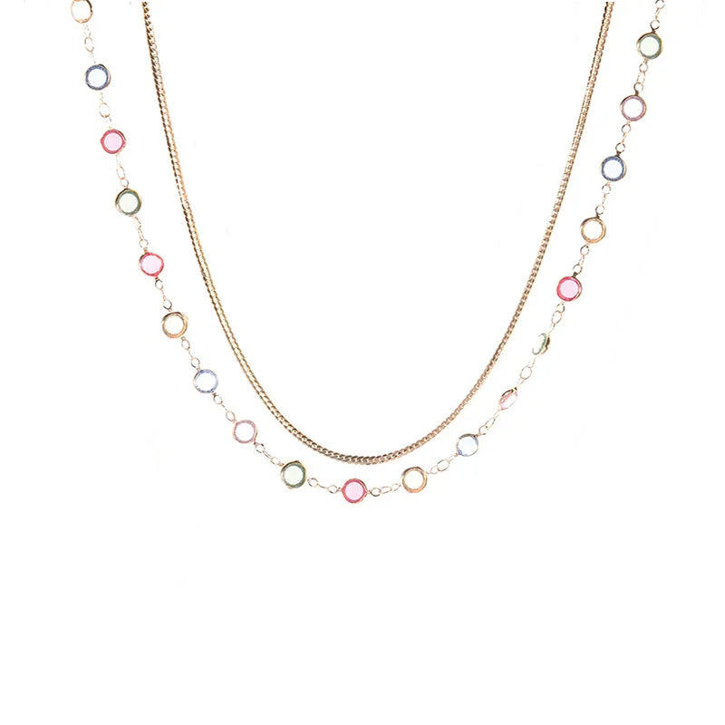 Betoverende Boho Multicolor Ketting voor Stijlbewuste Vrouwen