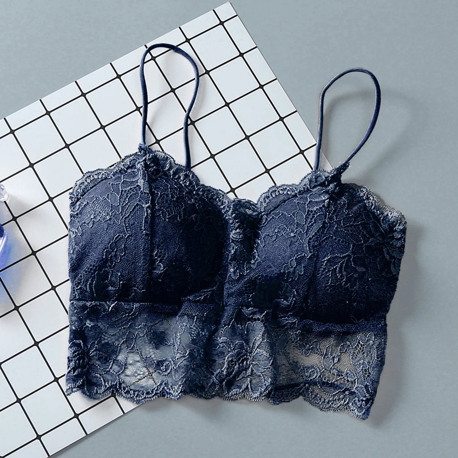 Summer Lace Bra with Pads for Comfortable Days