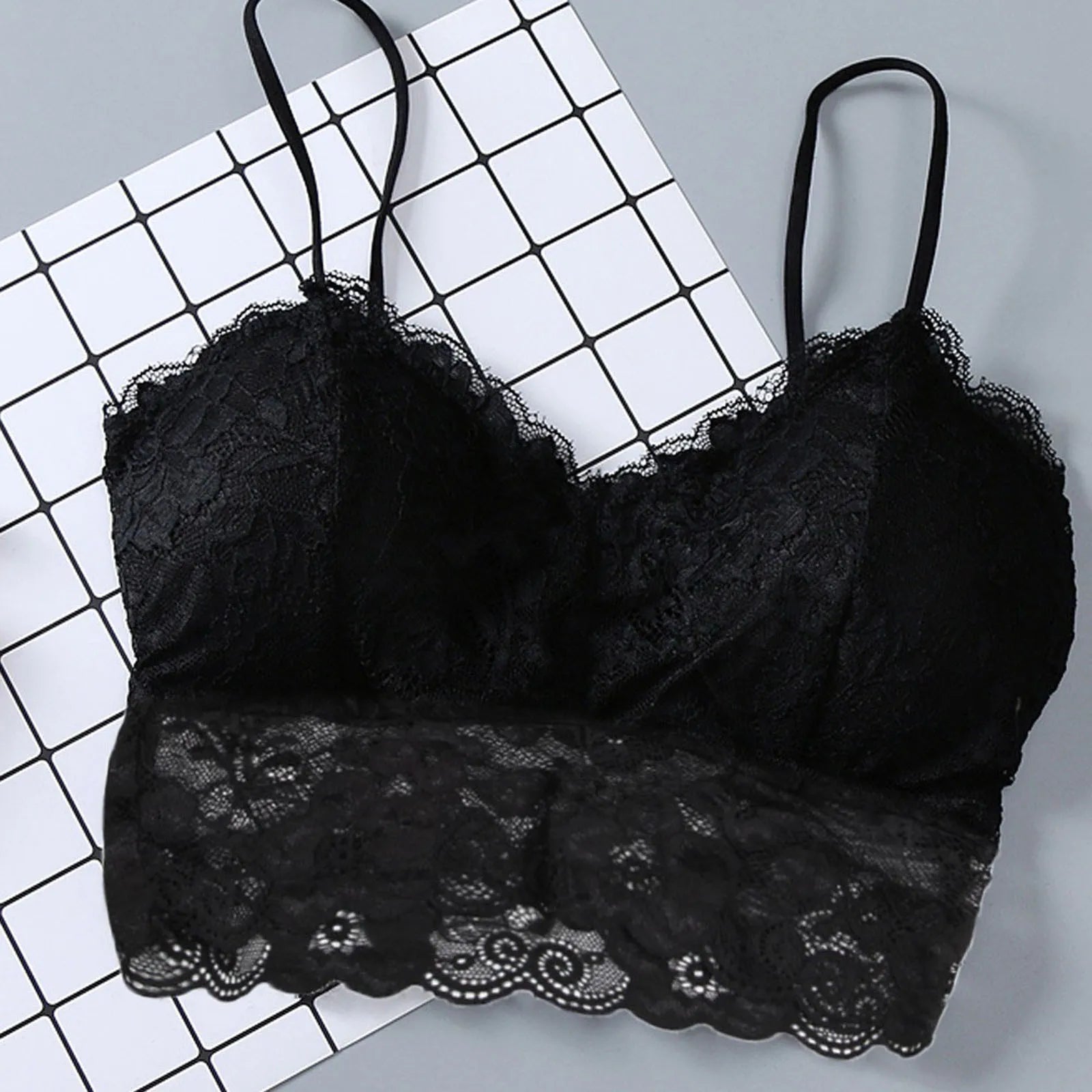 Summer Lace Bra with Pads for Comfortable Days