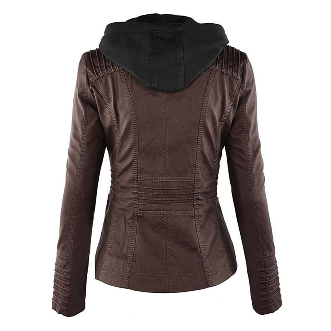 LederLuxe Stile Eleganza Con Cappuccio