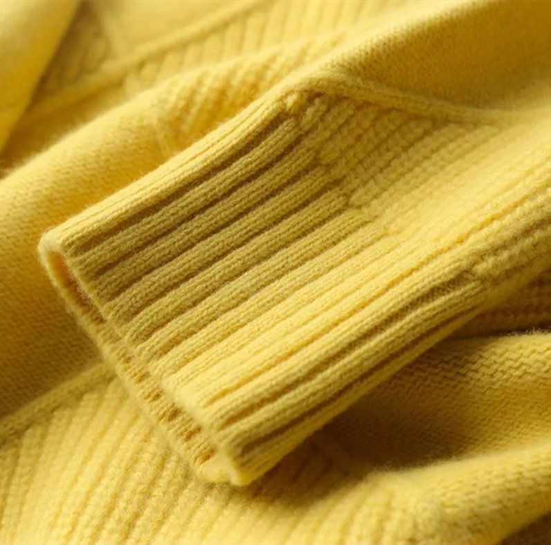 VeraLux Maglione Cardigan a Collo Alto – Maglione Lavorato a Maglia Elegante e Confortevole