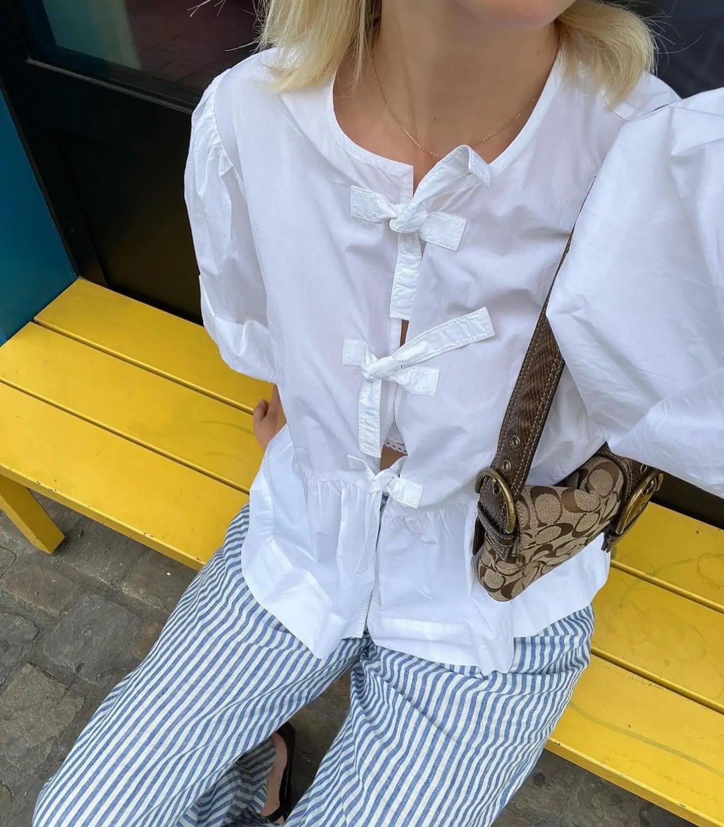 ModaLuxe Summer Checkered Outfit