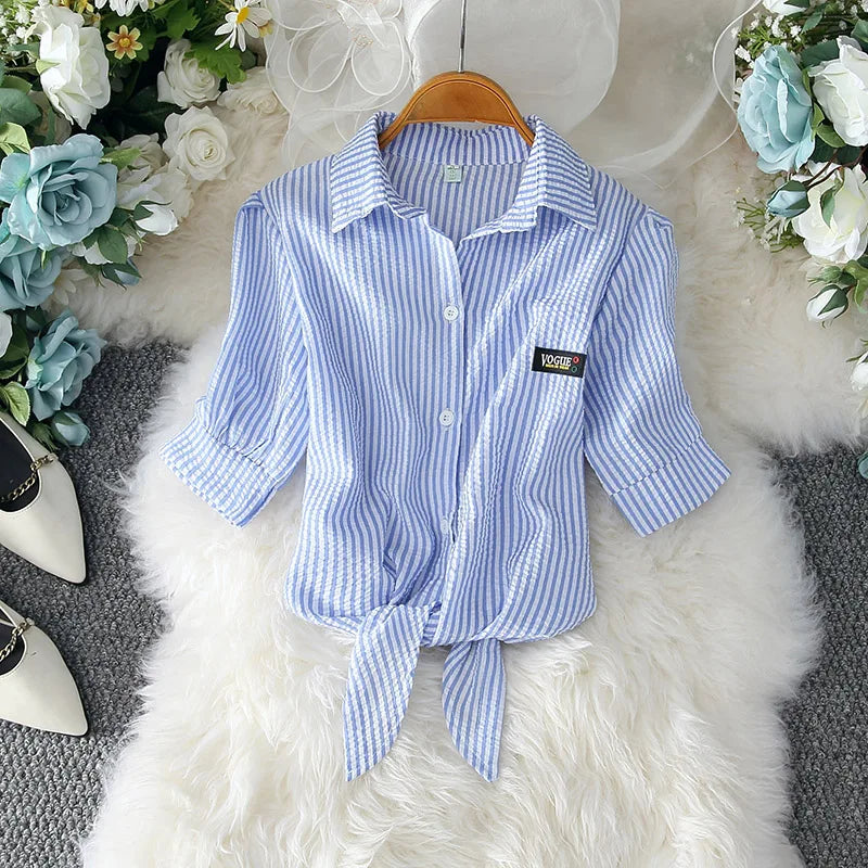 Summer Breeze Elegant White Blouse for Feminine Style