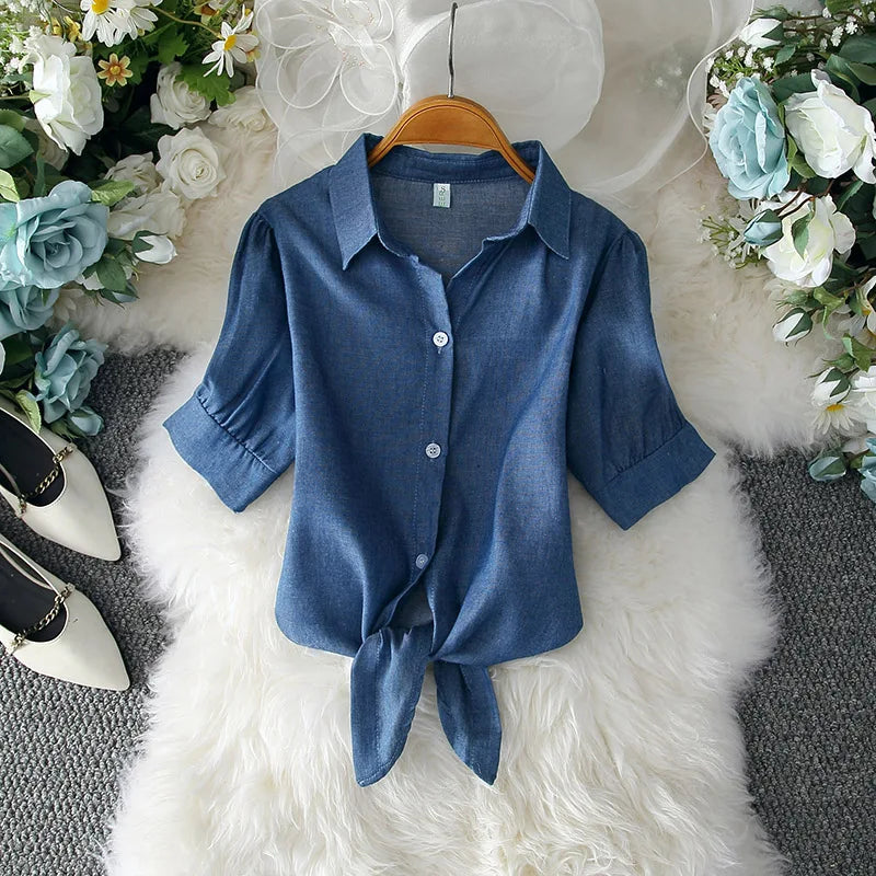 Summer Breeze Elegant White Blouse for Feminine Style
