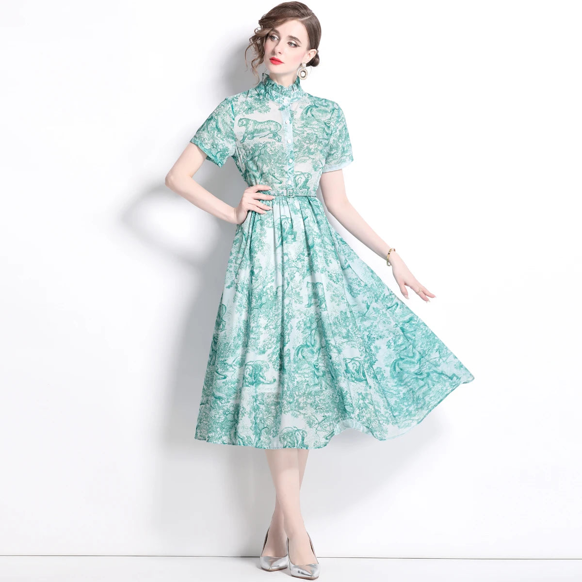 Vestito con stampa animale Catwalk di QuintessentialGlow
