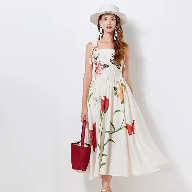 Elegante Witte Zomerjurk voor Dames