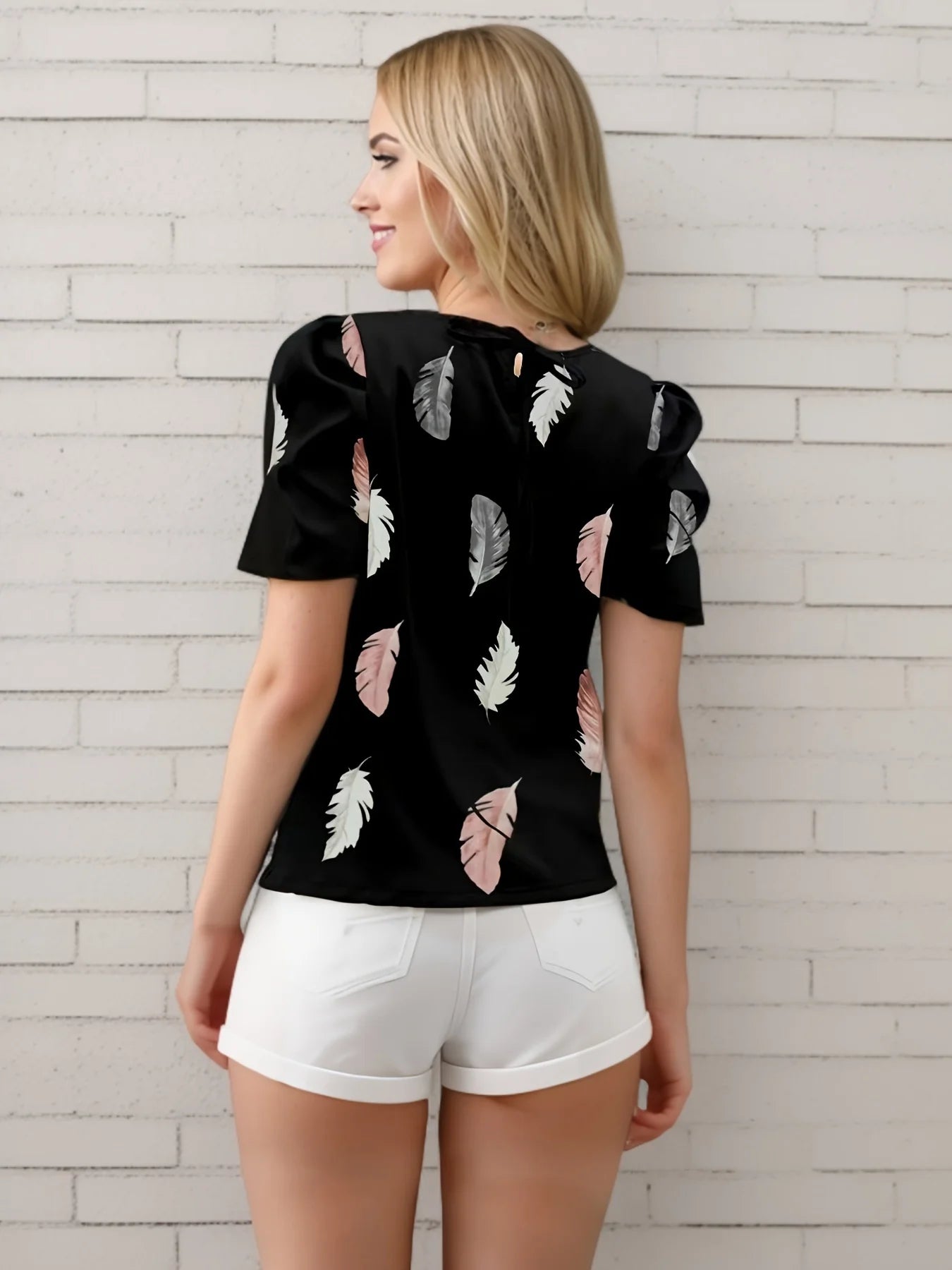 GleeterGlam Verenprint Bluse