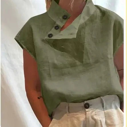 Zomerstijl met Lunariya's Katoenen Linnen Blouse