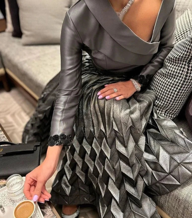Belladonna A-Linien V-Ausschnitt Lange Ballkleid