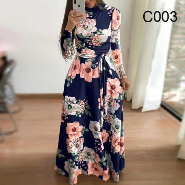 Avalon Elegante Vintage Herfstjurk