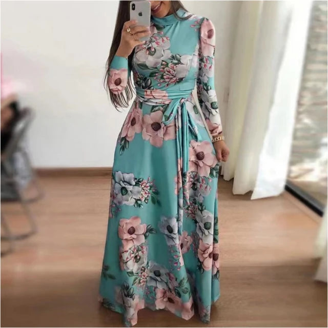 Avalon Elegante Vintage Herfstjurk