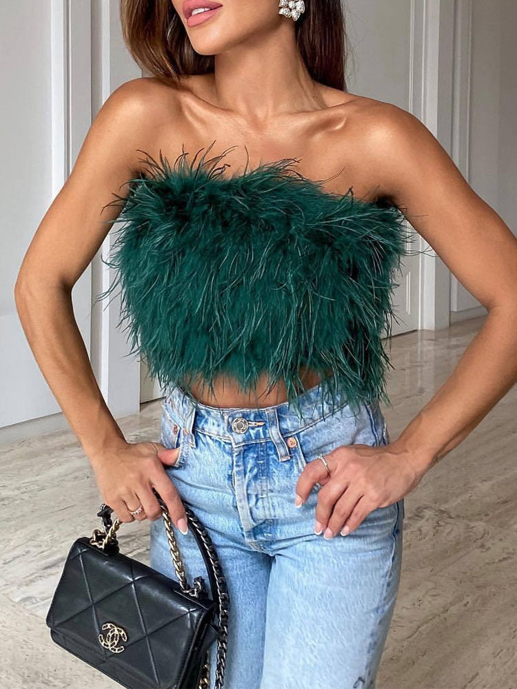 Claudia | Moderne bandeautop sans bretelles