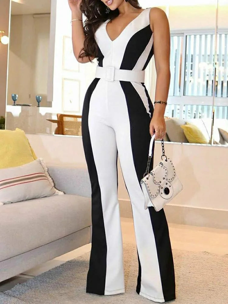 Femme Flair Colorblock Jumpsuit