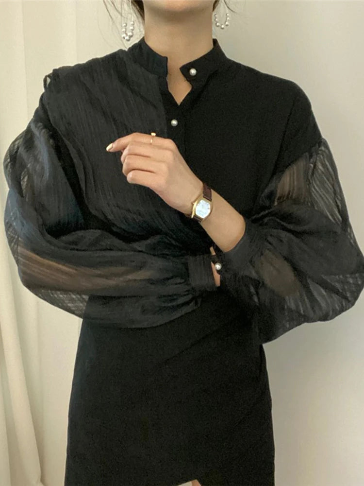 Merel Couture Retro Elegante Camicetta