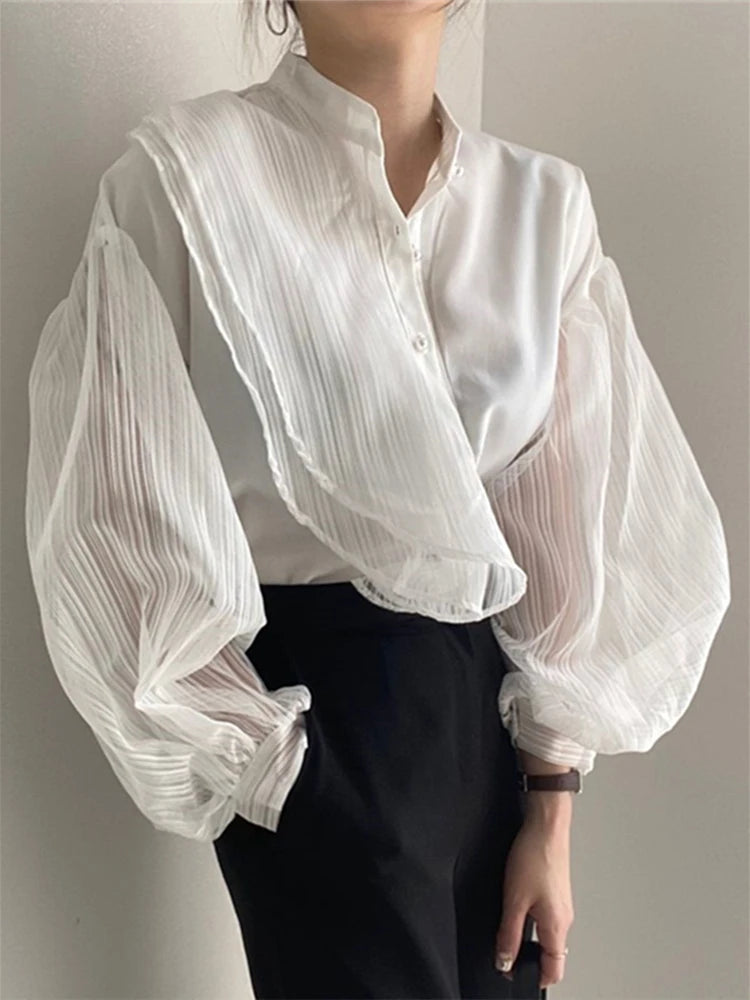 Merel Couture Retro Elegante Camicetta