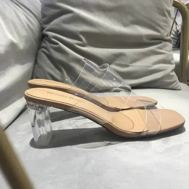 Chicella Transparent High Heel Sandals