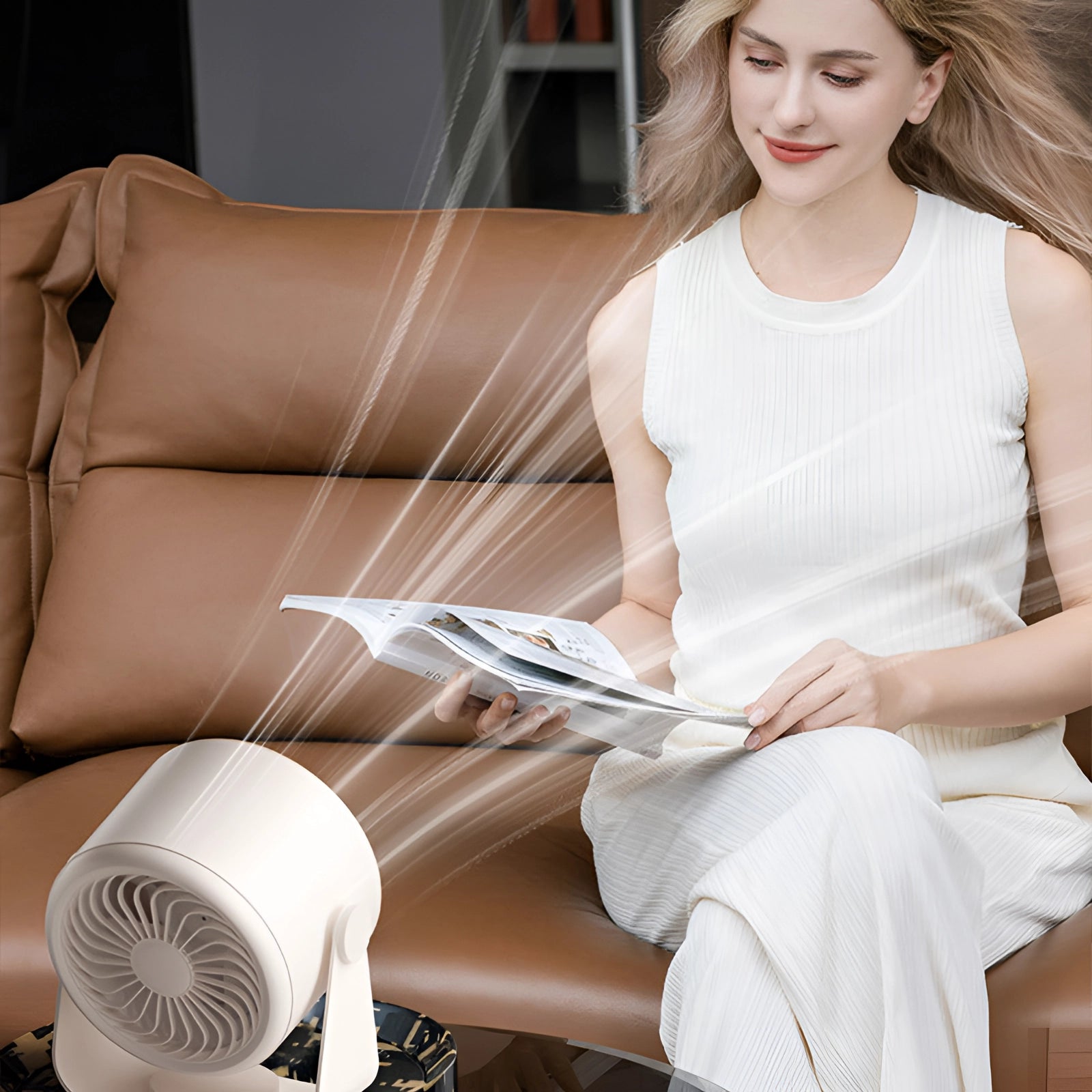 Compact Bladeloze Ventilator met LED Touch Display