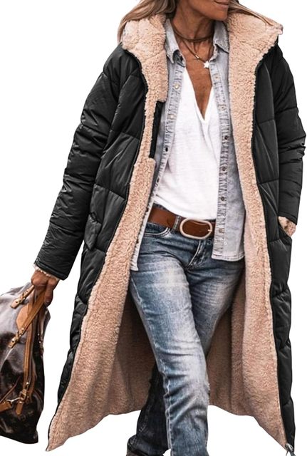 Anna Rossi Reversible Sherpa Puffer Coat – Warm and Stylish Winter Jacket for Women