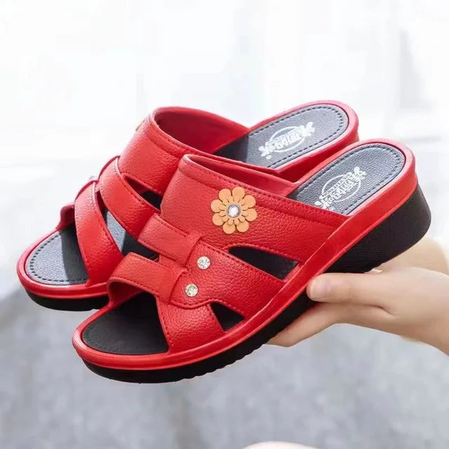 Bloemen Decor Casual Open Teen Sandalen