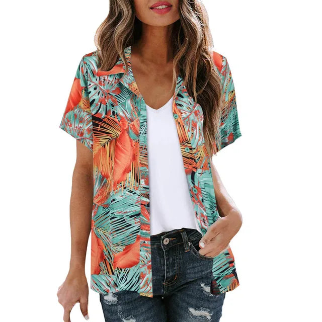 Belle Époque Zomerse Bloemenprint Blouse