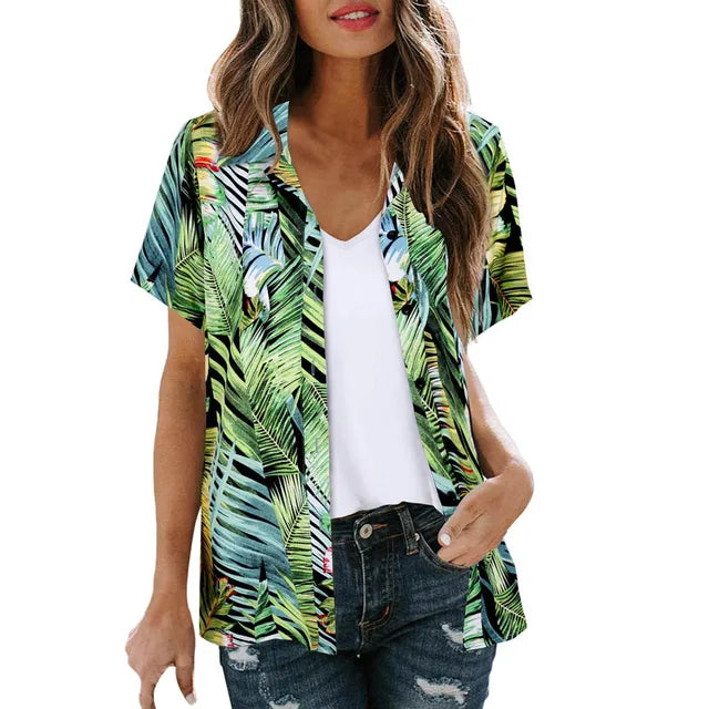 Belle Époque Zomerse Bloemenprint Blouse