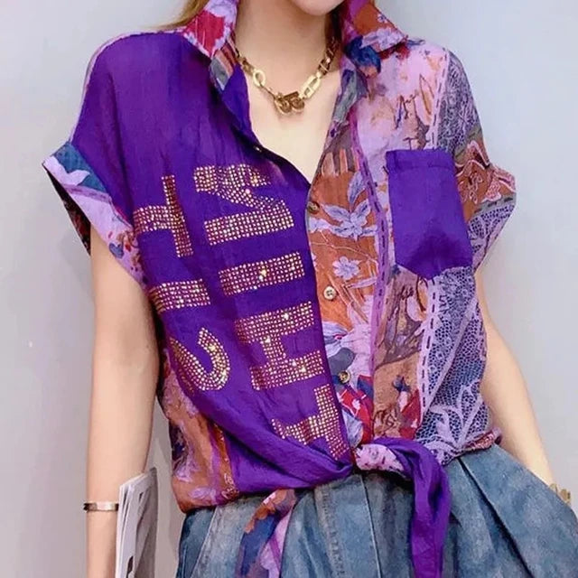 Sommerliche Eleganz in einer Bluse