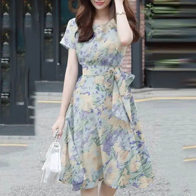 ModeZen's Bohemien Bloemenprint Jurk