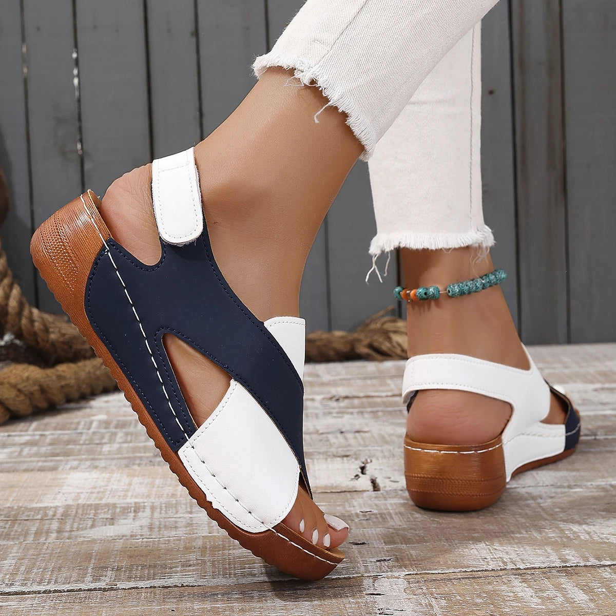 SunGlow Fashion Summer Wig Sandals