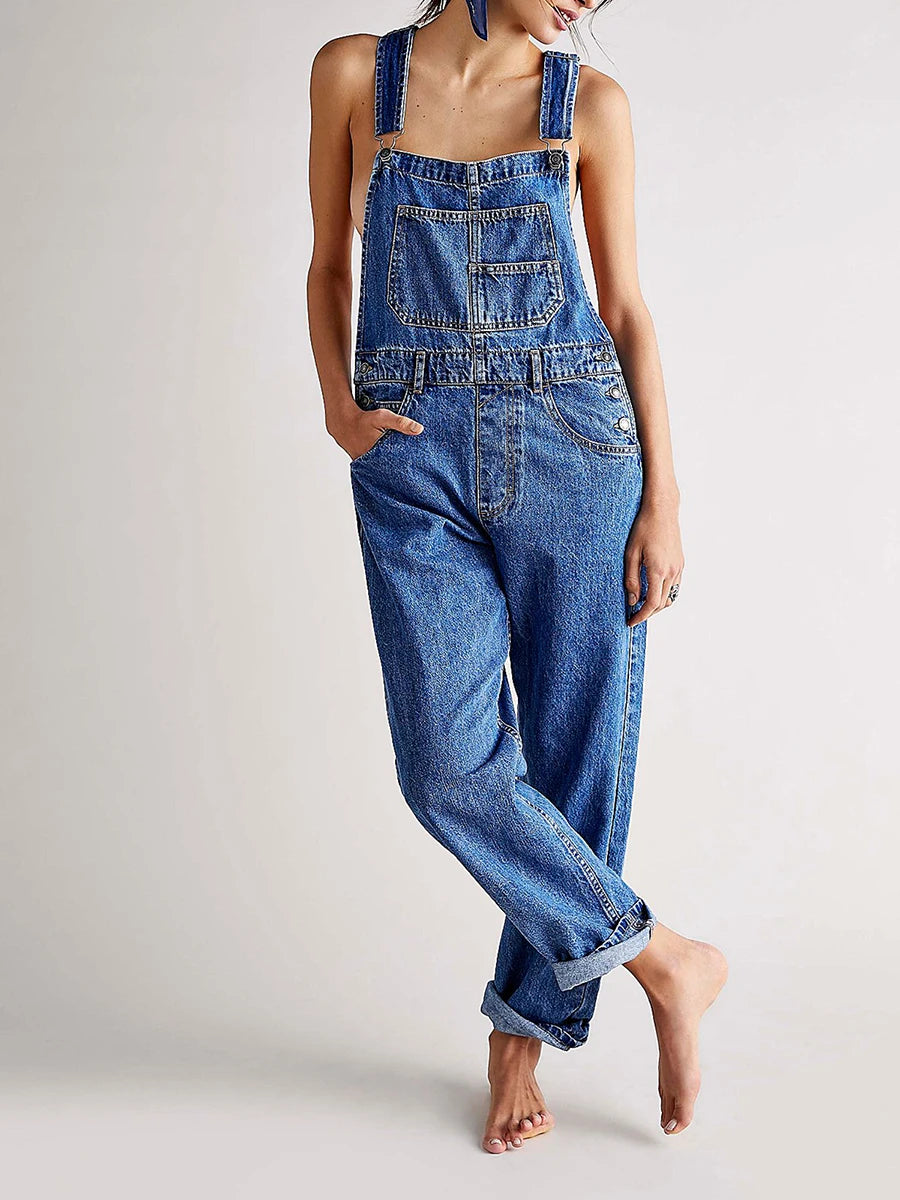 Zara Denim Jumpsuit for Summer Casual Chic
