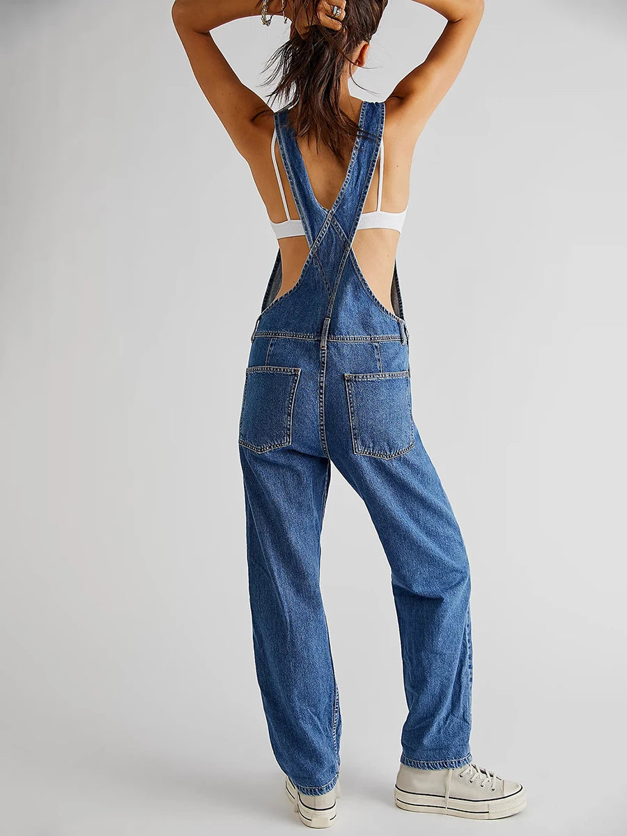 Zara Denim Jumpsuit for Summer Casual Chic