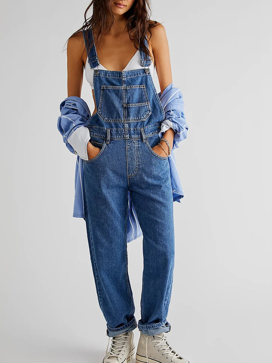 Zara Denim Jumpsuit for Summer Casual Chic
