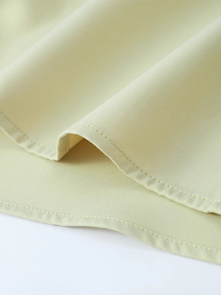Groene Plooijurk met Patchwork Details - Nieuwe Collectie 2024