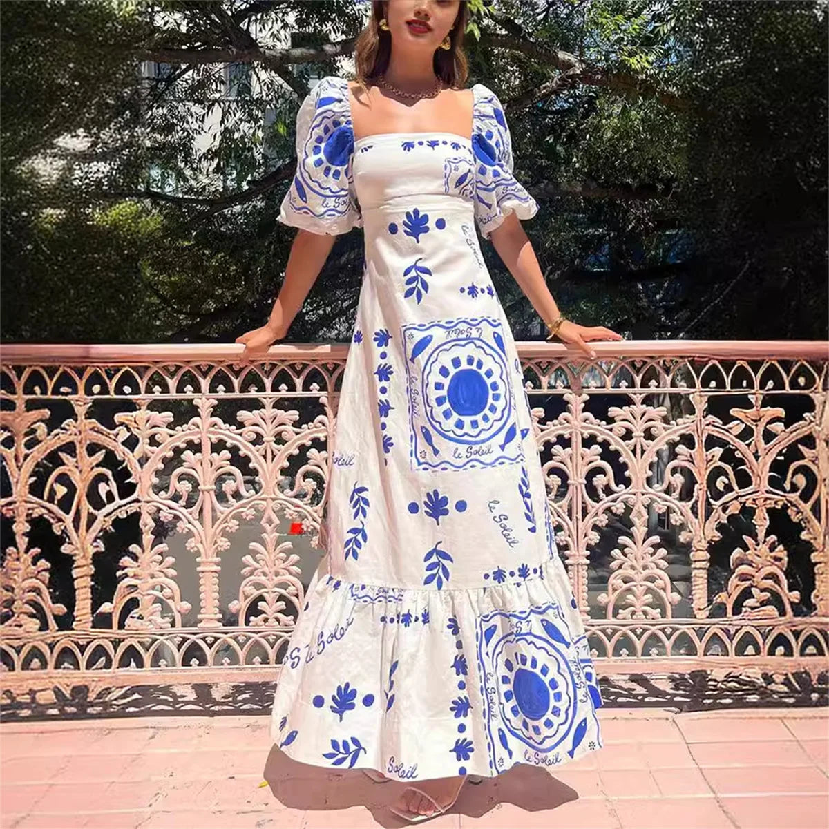 D'Leeter Elegante Maxi Abito