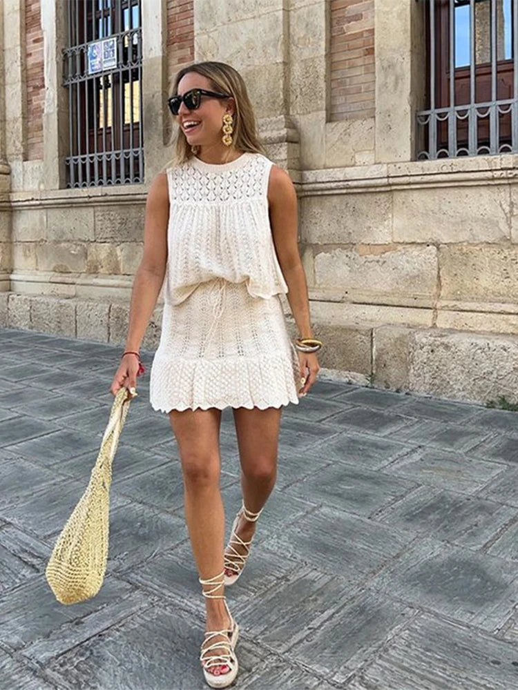 LunaFashion Set Estivo Dolce e Lavorato a Maglia