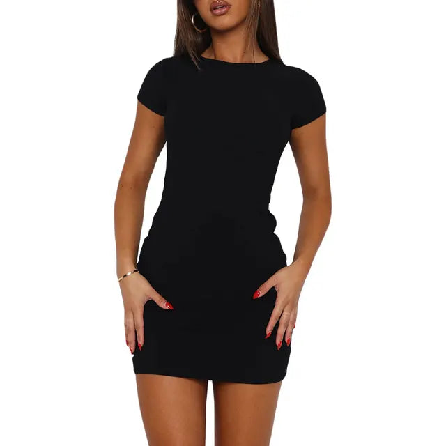 Zonnestraal Damen Kleid mit kurzen Ärmeln und langem Schnitt