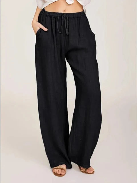 ZomerGlow Pantaloni di Cotone e Lino