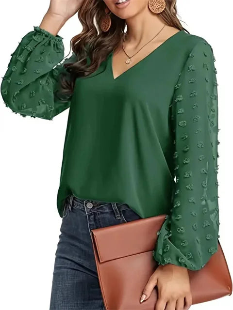 Linse Sommer Stilvolle Bluse Damen