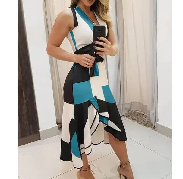 GlamourGloed elegante ärmellose Kleid für Damen
