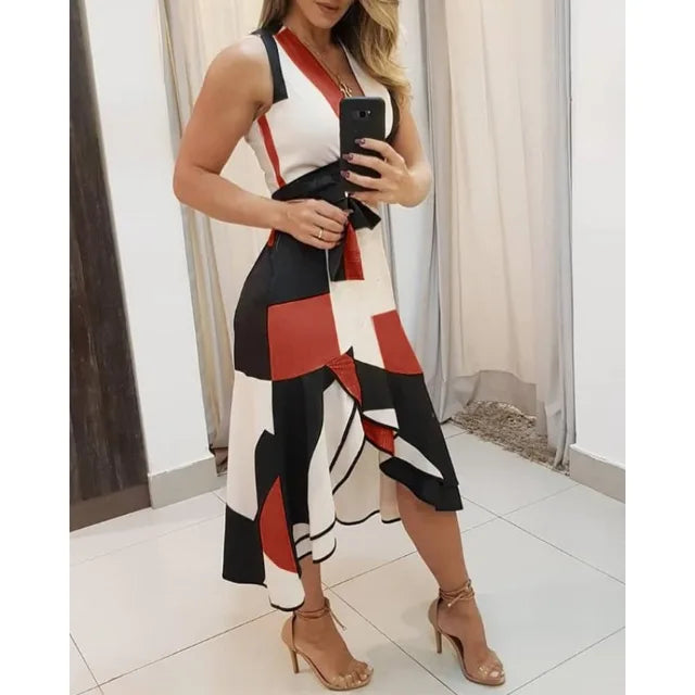 GlamourGloed elegante ärmellose Kleid für Damen