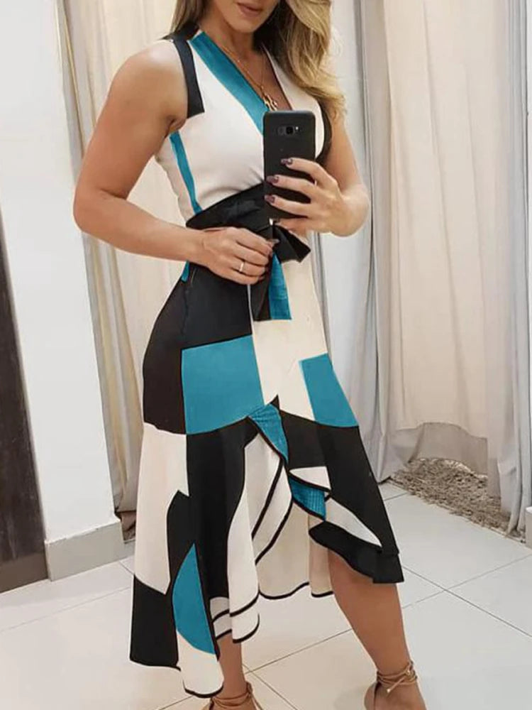 GlamourGloed elegante ärmellose Kleid für Damen
