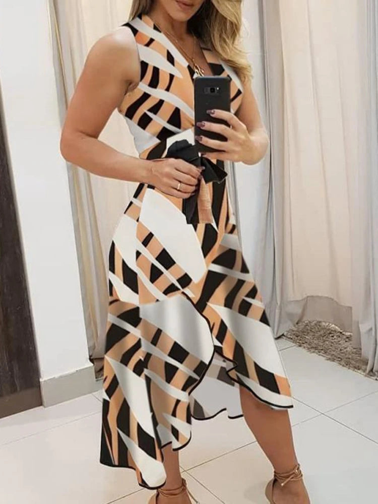 GlamourGloed elegante ärmellose Kleid für Damen