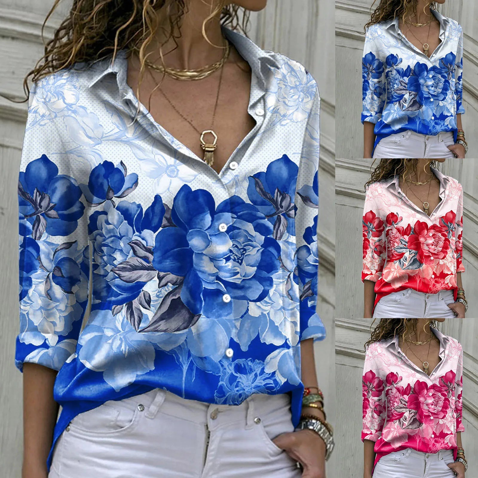 Dames Overhemd Lange Mouw van ModaBelle