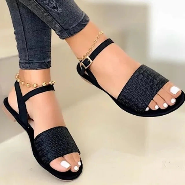 GlamourStep Sandali da Donna 2024 di Alta Qualità con Fibbia Singola