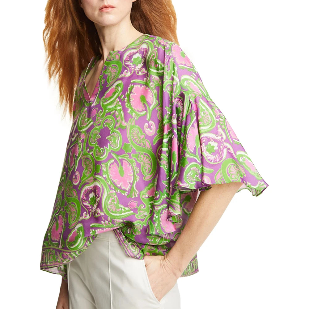 Glimmende Zon Vintage Blouse