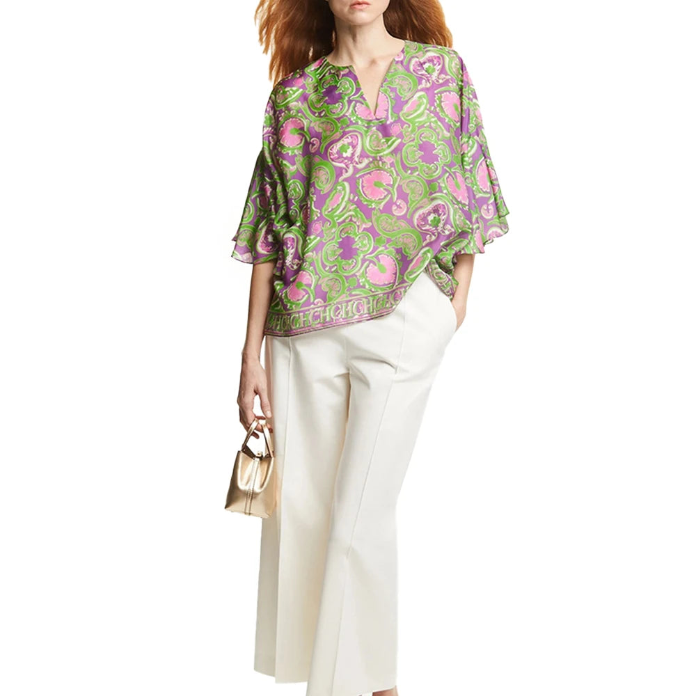 Glimmende Zon Vintage Blouse