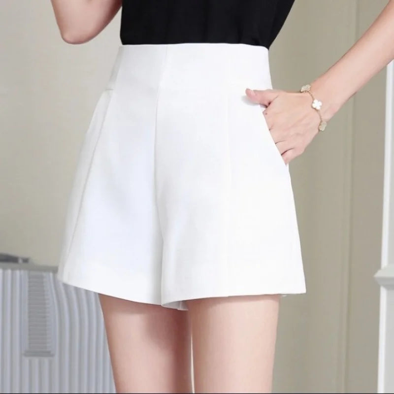 Casual High Waist Chiffon Shorts