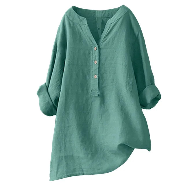 Zomerse Oversized Blouse met Vintage Flair