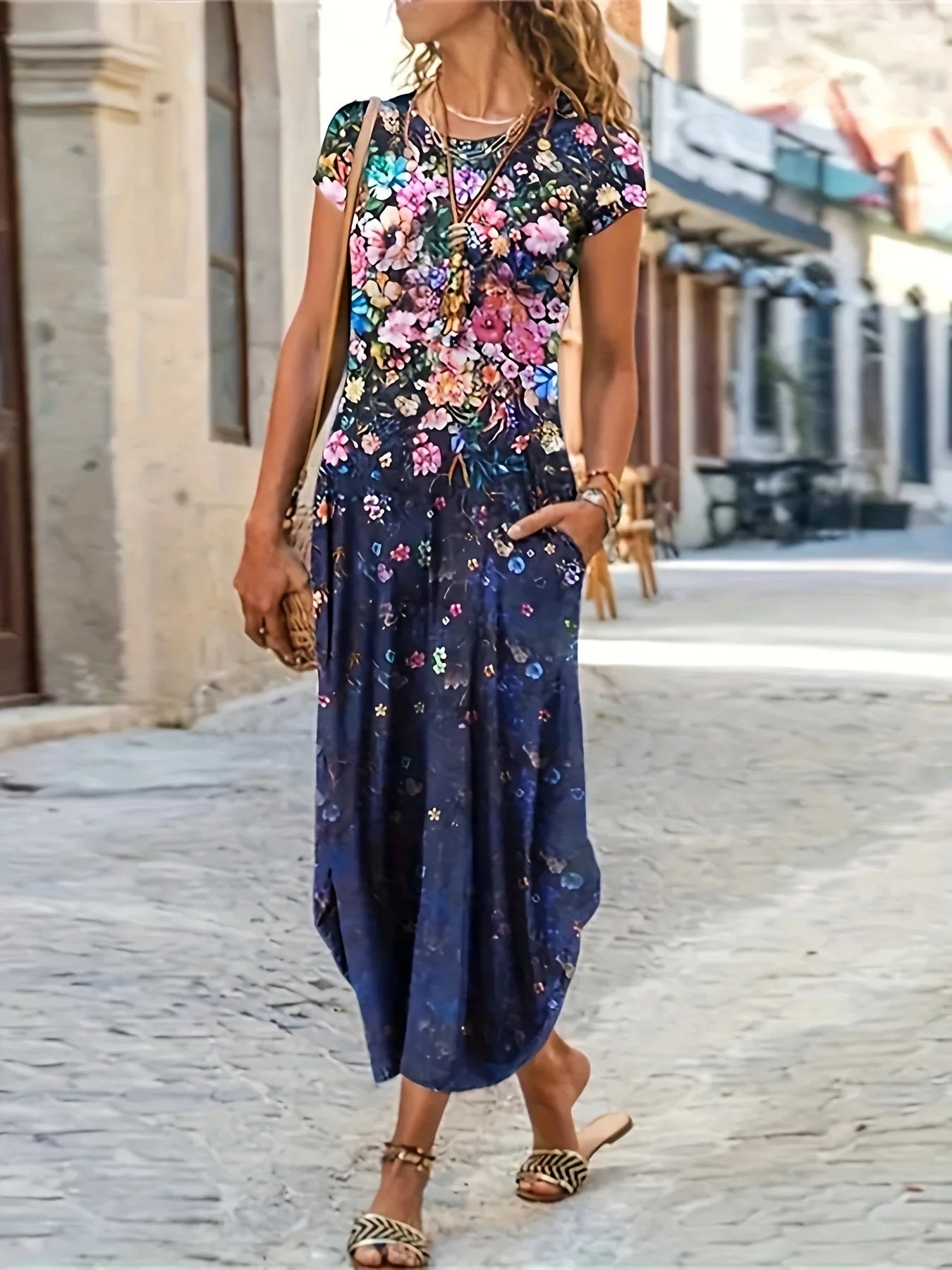 Summer Fashion Printed Pouch Dress - Stylish and Comfortable