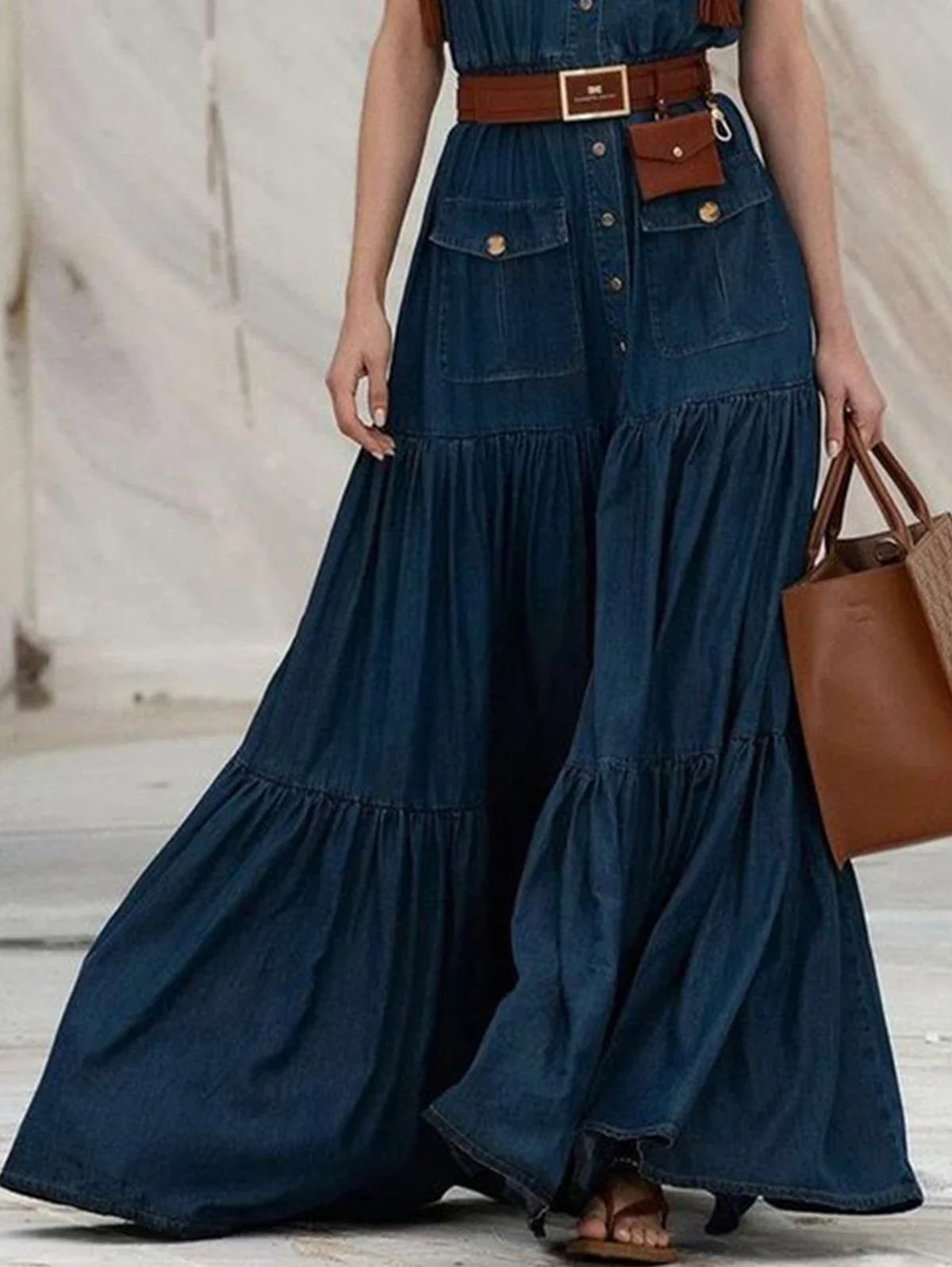 Diva Denim Tank Jurk  van Elegante Diva